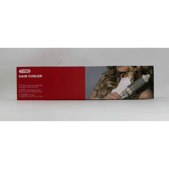 TYMO Thermal Hair Curler Brush - STYLUX 1.7 Inch Volumizer Open Box - Picture 1 of 3